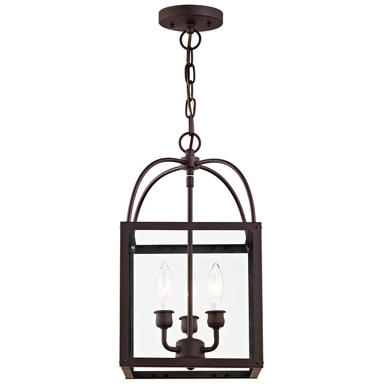 Image 6 Milford 10" Wide Bronze 3-Light Mini Pendant more views