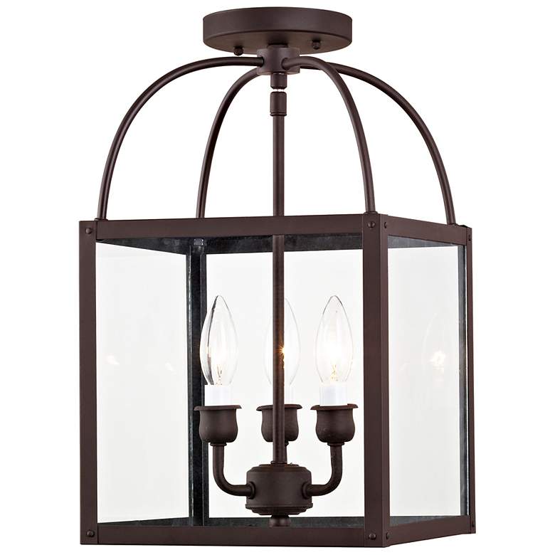 Image 7 Milford 10" Wide Bronze 3-Light Mini Pendant more views