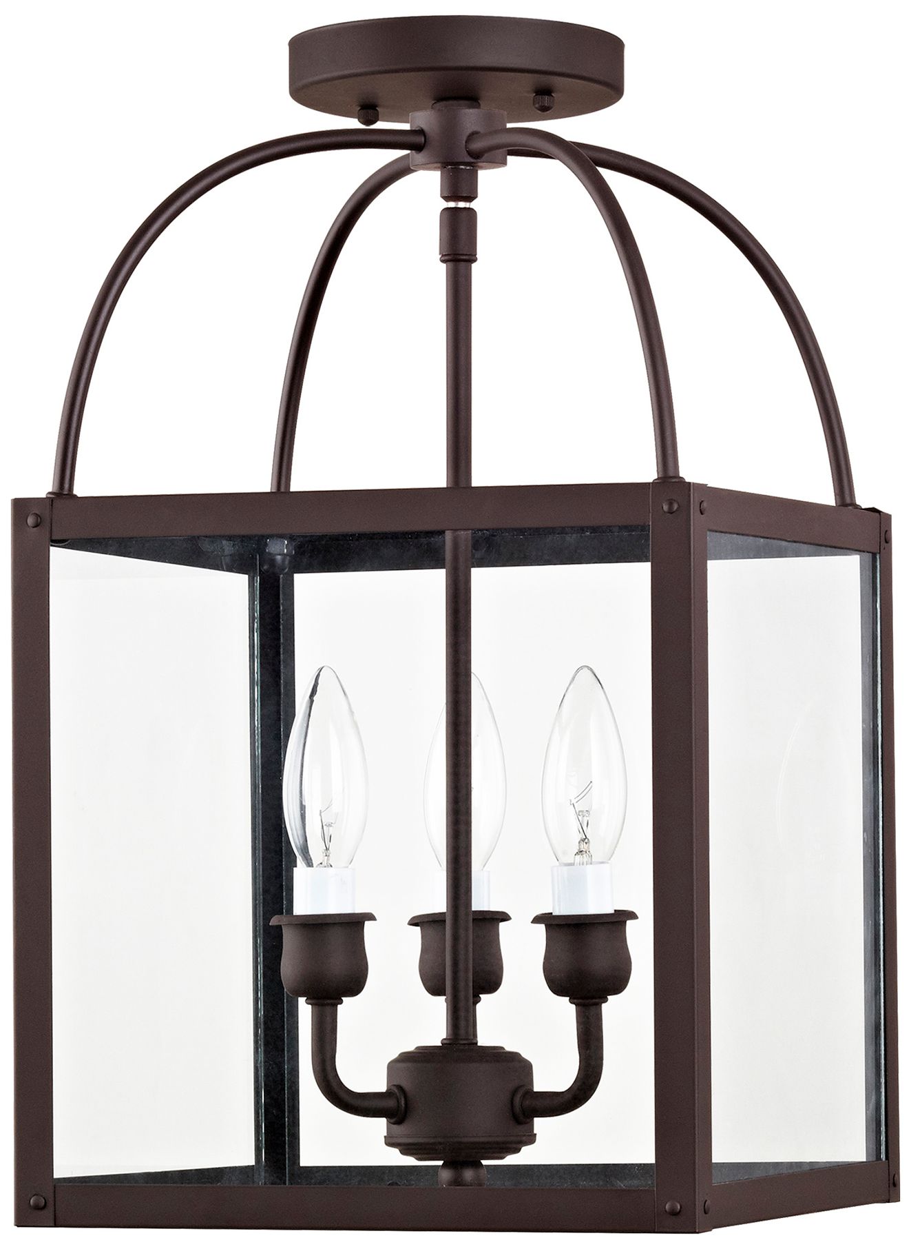 Milford 10" Wide Bronze 3-Light Mini Pendant