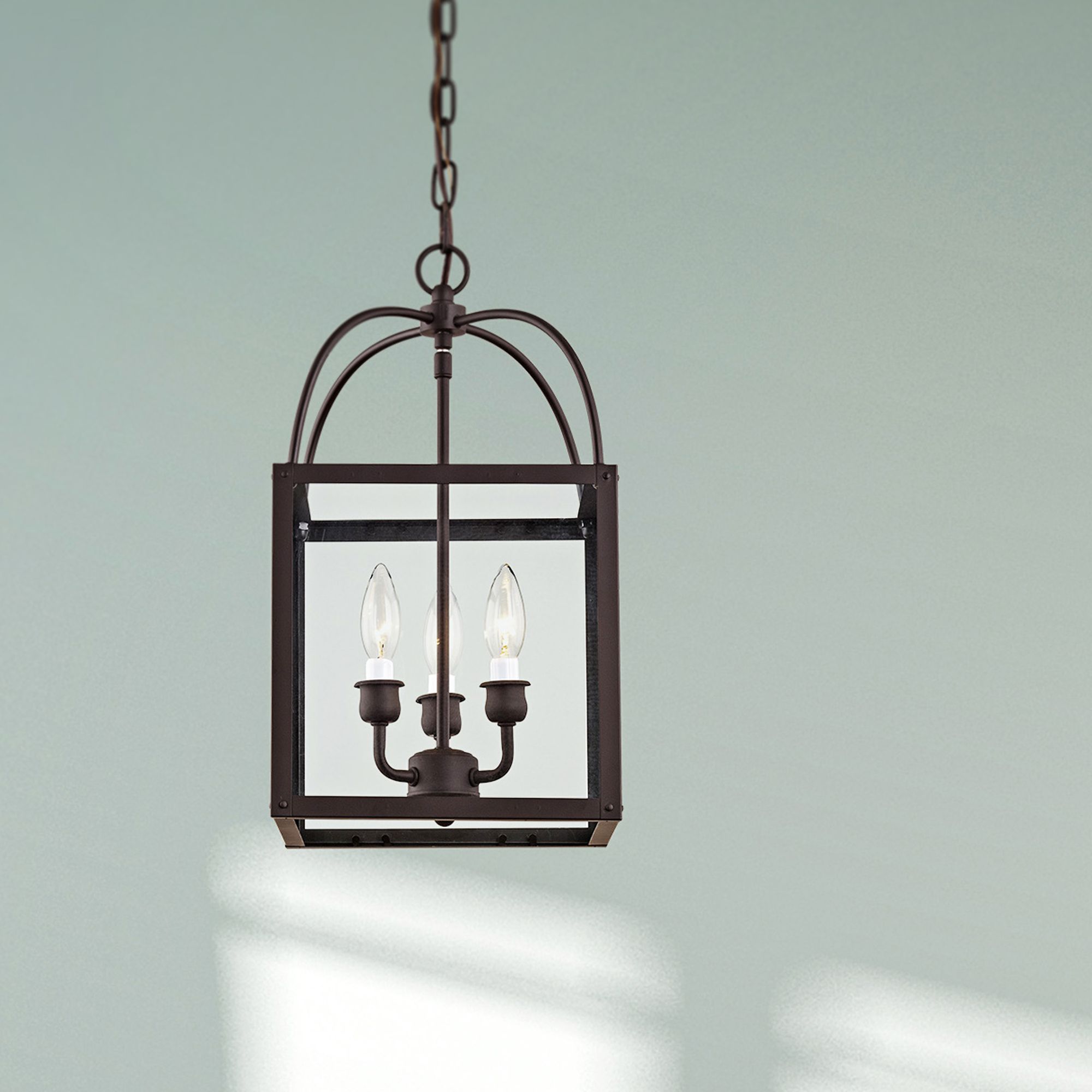 Milford 10" Wide Bronze 3-Light Mini Pendant