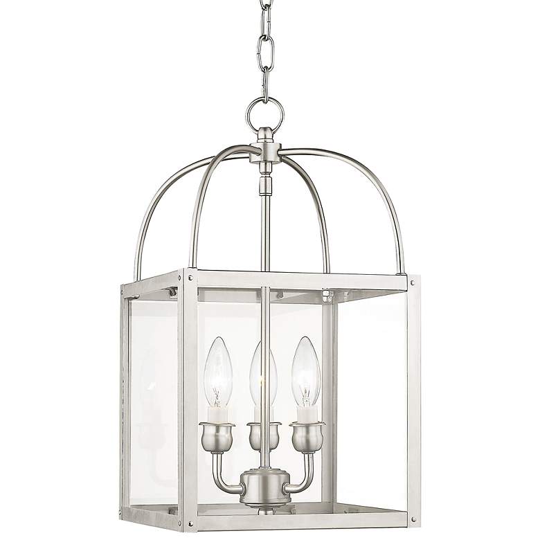 Image 3 Milford 10" Wide Brushed Nickel 3-Light Mini Pendant