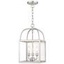 3_Milford 10" Wide Brushed Nickel 3-Light Mini Pendant