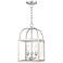 Milford 10" Wide Brushed Nickel 3-Light Mini Pendant