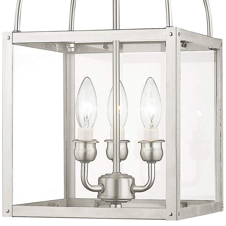 Image 4 Milford 10" Wide Brushed Nickel 3-Light Mini Pendant more views