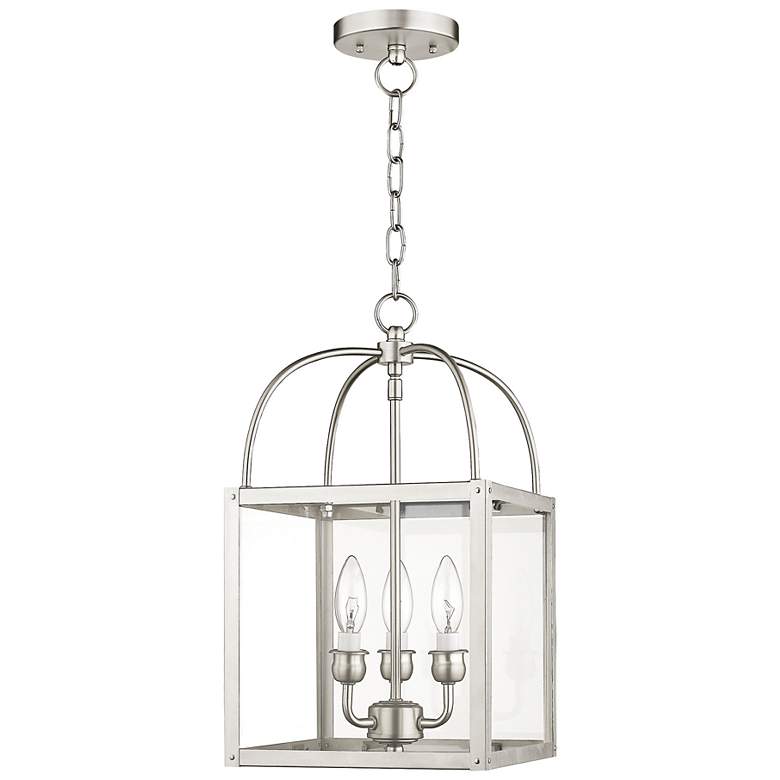 Image 5 Milford 10" Wide Brushed Nickel 3-Light Mini Pendant more views