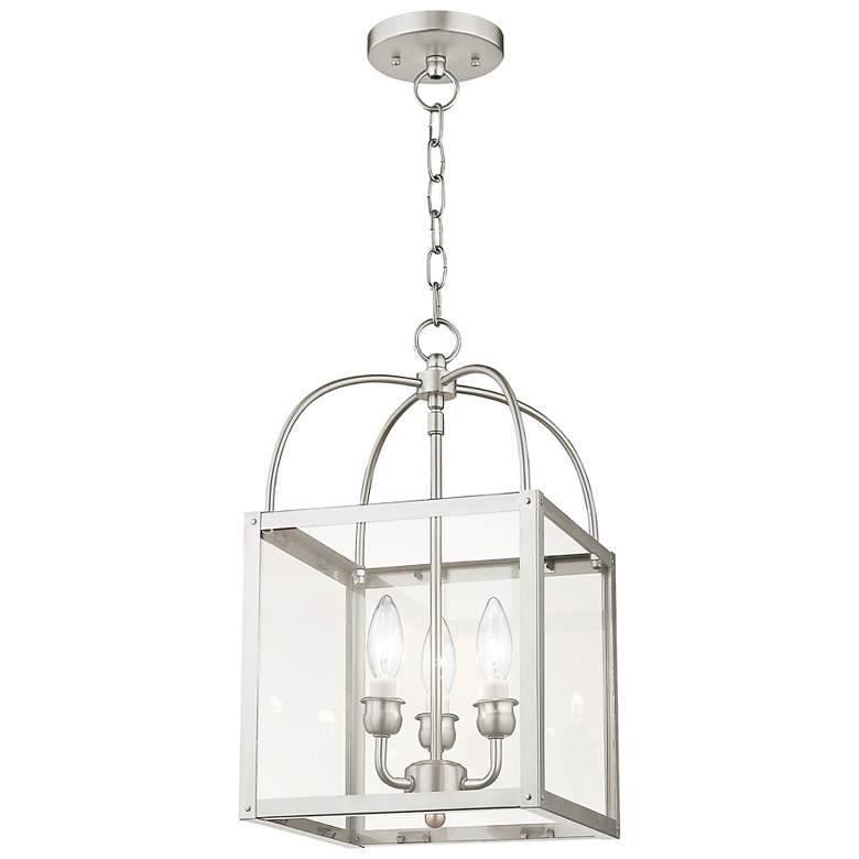 Image 6 Milford 10" Wide Brushed Nickel 3-Light Mini Pendant more views