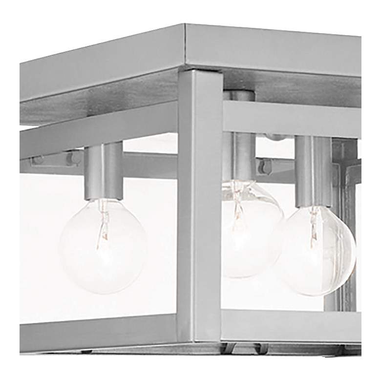 Image 3 Milford 11" Wide Brushed Nickel 4-Light Ceiling Light more views