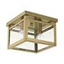 Thumbnail4 of Milford 2 Light Antique Brass Flush Mount more views