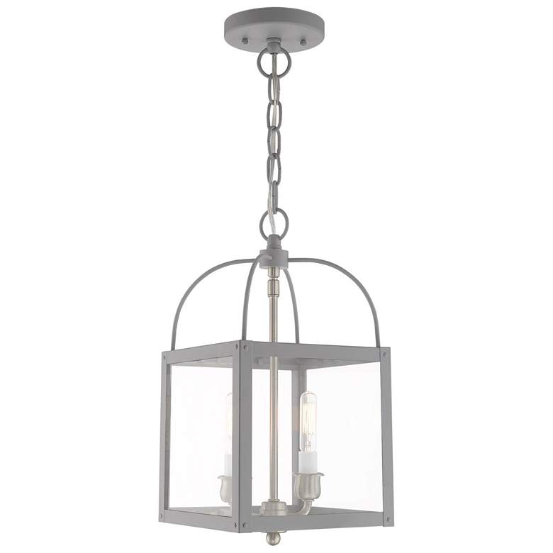 Image 1 Milford 2 Light Nordic Gray Convertible Mini Pendant/Ceiling Mount