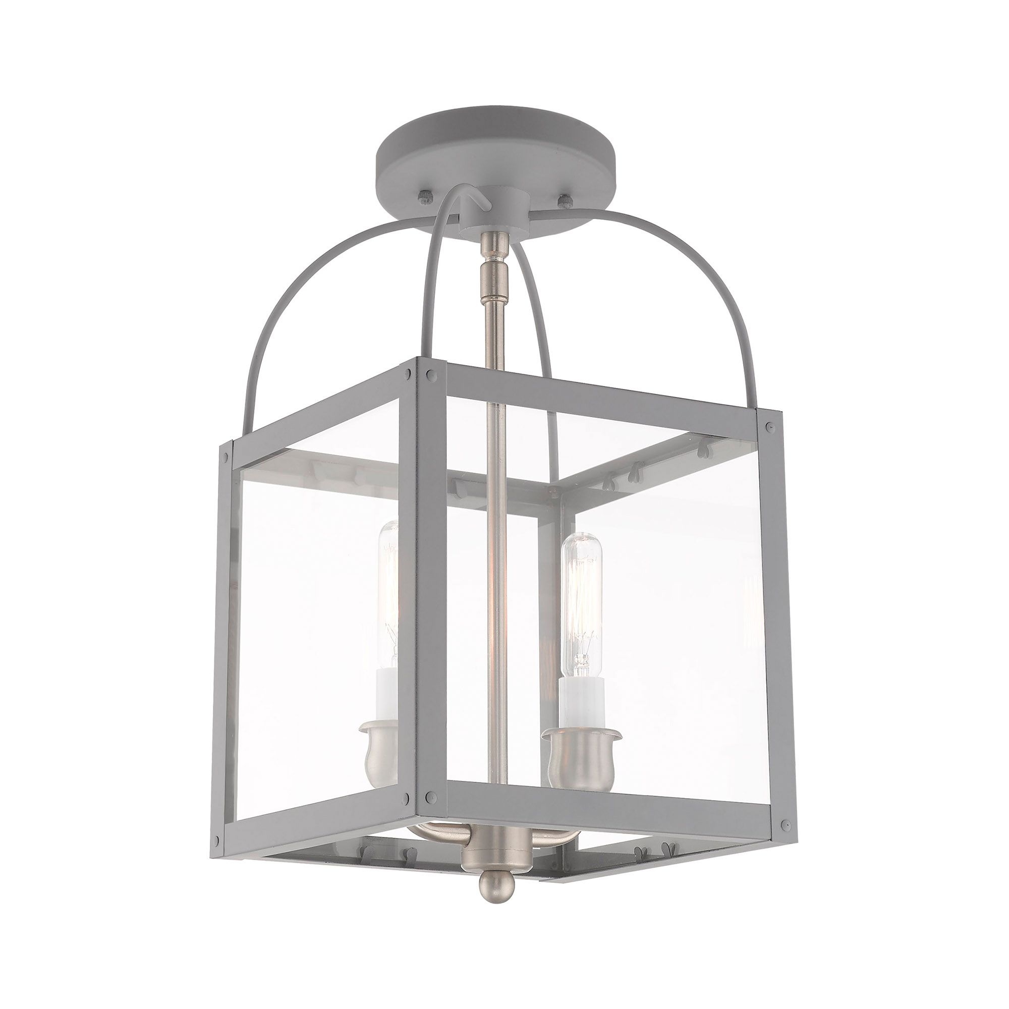 Milford 2 Light Nordic Gray Convertible Mini Pendant/Ceiling Mount