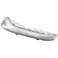 Milgaite Silver Metal Boat-Shaped Decorative Tray