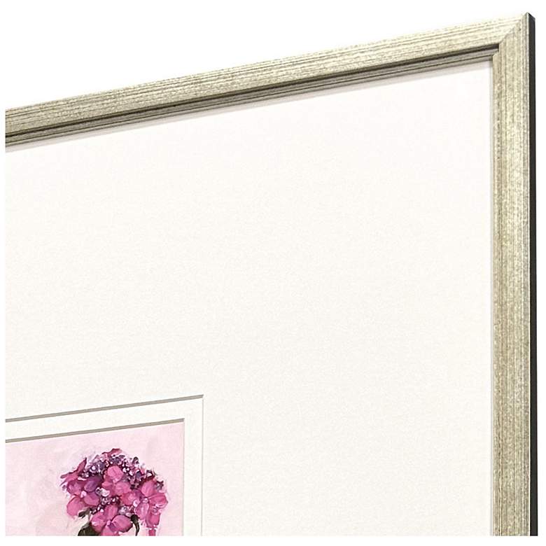 Image 4 Milk Bottle Florals 17"W x 17"H Framed Art - Set of 4 more views