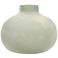 Milky Way 12 1/2" Wide Cream Frosted Recycled Glass Vase