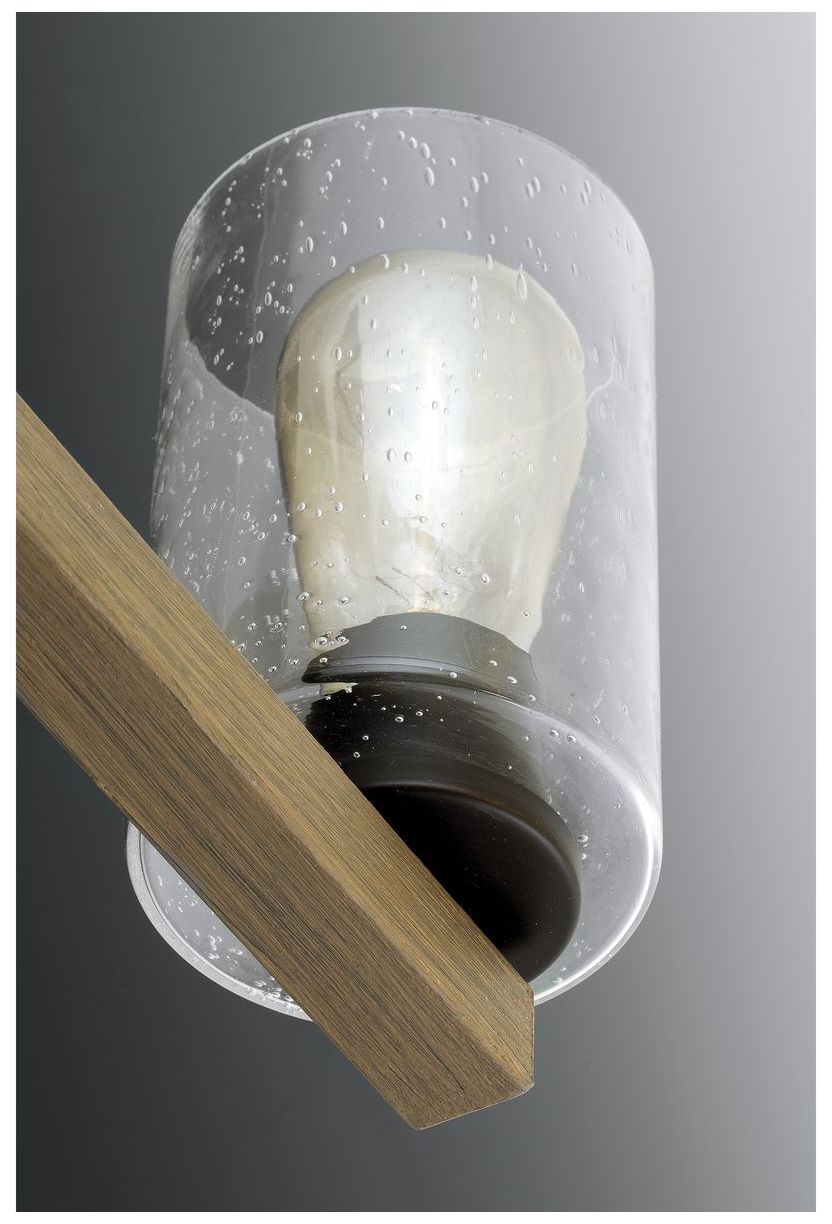 Image 6 Mill Collection Two-Light Clear Seeded Glass Farmhouse Bath Vanity Light more views
