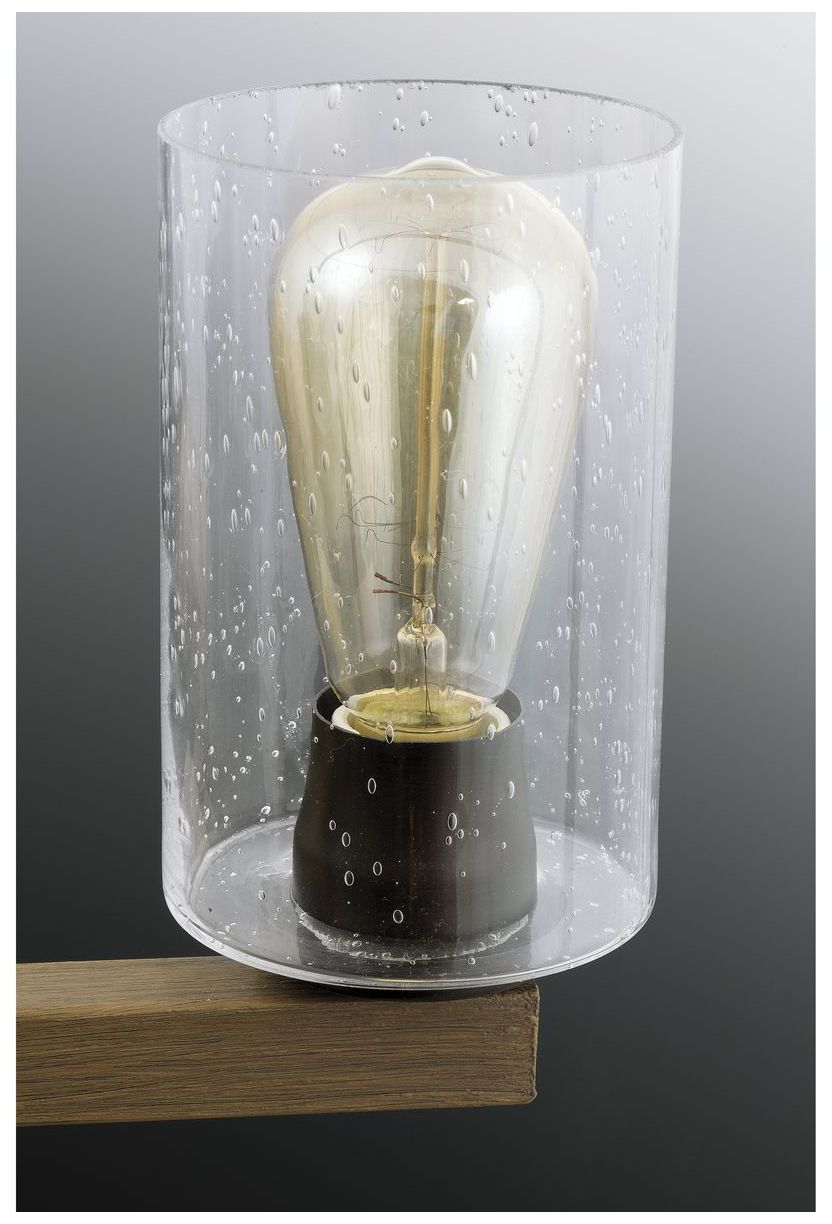 Image 7 Mill Collection Two-Light Clear Seeded Glass Farmhouse Bath Vanity Light more views