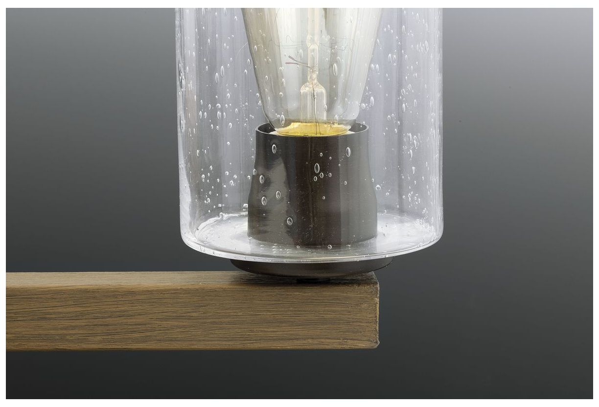 Mill Collection Two-Light Clear Seeded Glass Farmhouse Bath Vanity Light