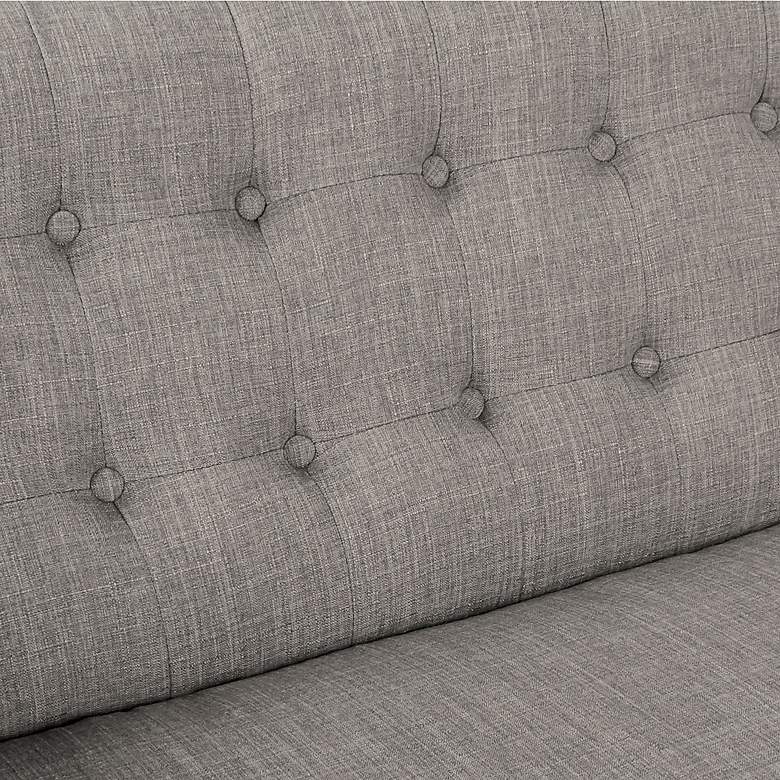 Image 3 Mill Lane Cement Button-Tufted Accent Chair more views