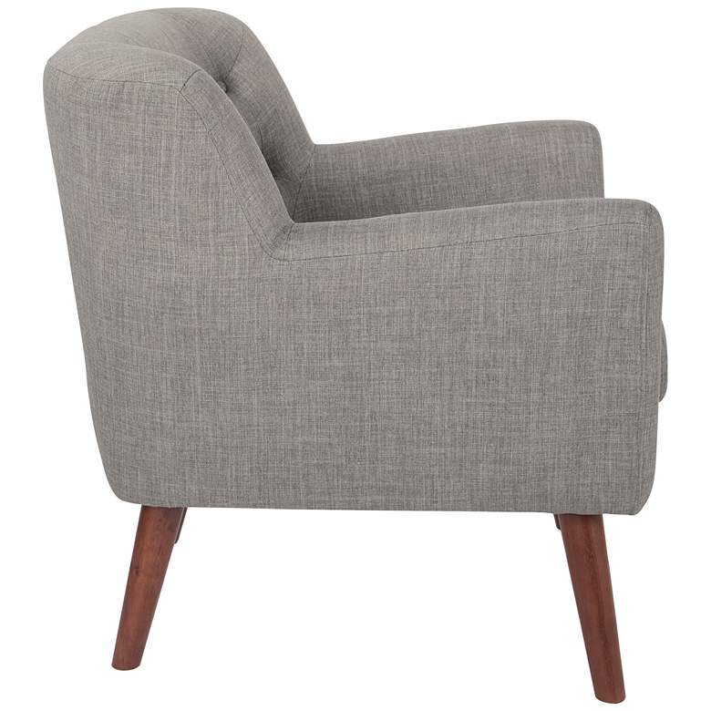 Image 5 Mill Lane Cement Button-Tufted Accent Chair more views