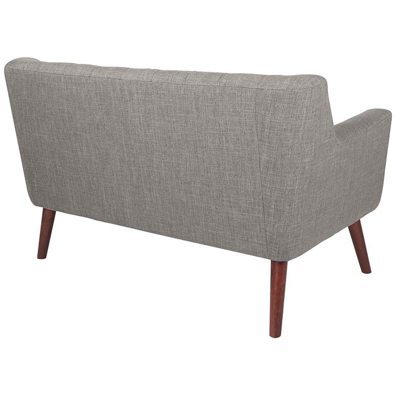 Image 6 Mill Lane Cement Button-Tufted Loveseat more views