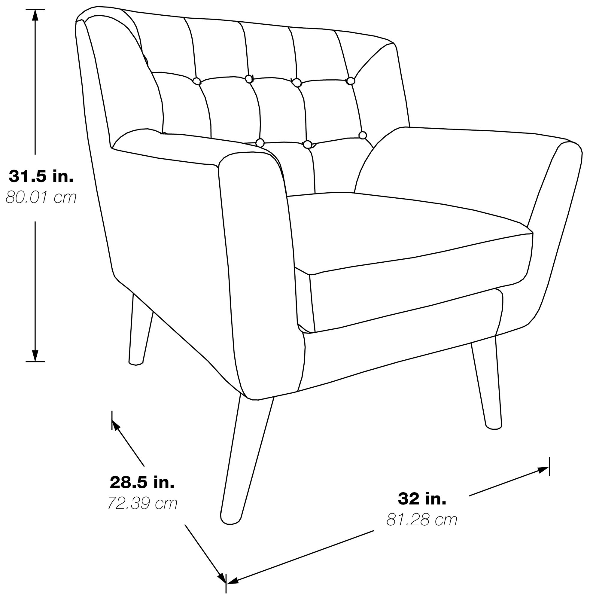 Image 6 Mill Lane Green Button-Tufted Accent Chair more views