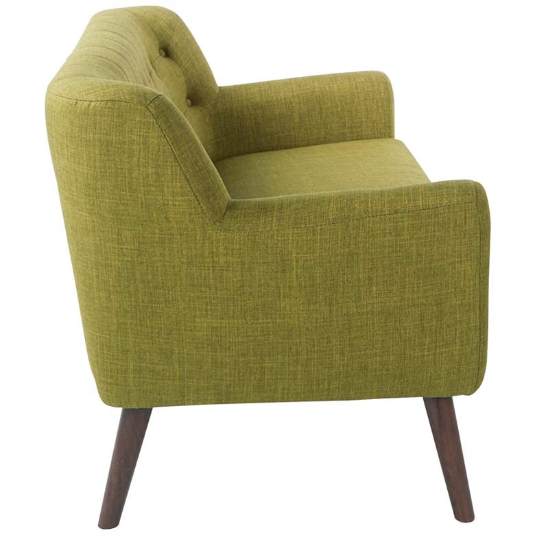 Image 6 Mill Lane Green Button-Tufted Loveseat more views