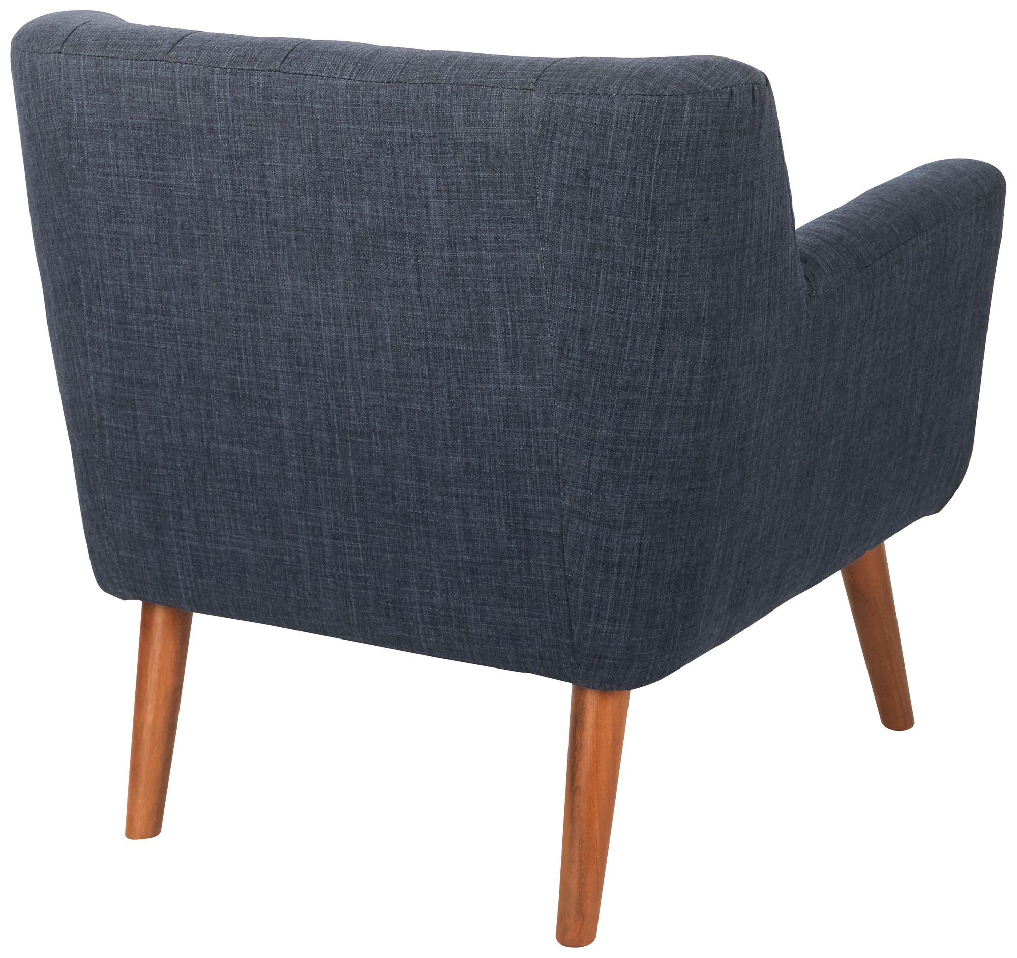 Image 6 Mill Lane Navy Button-Tufted Accent Chair more views
