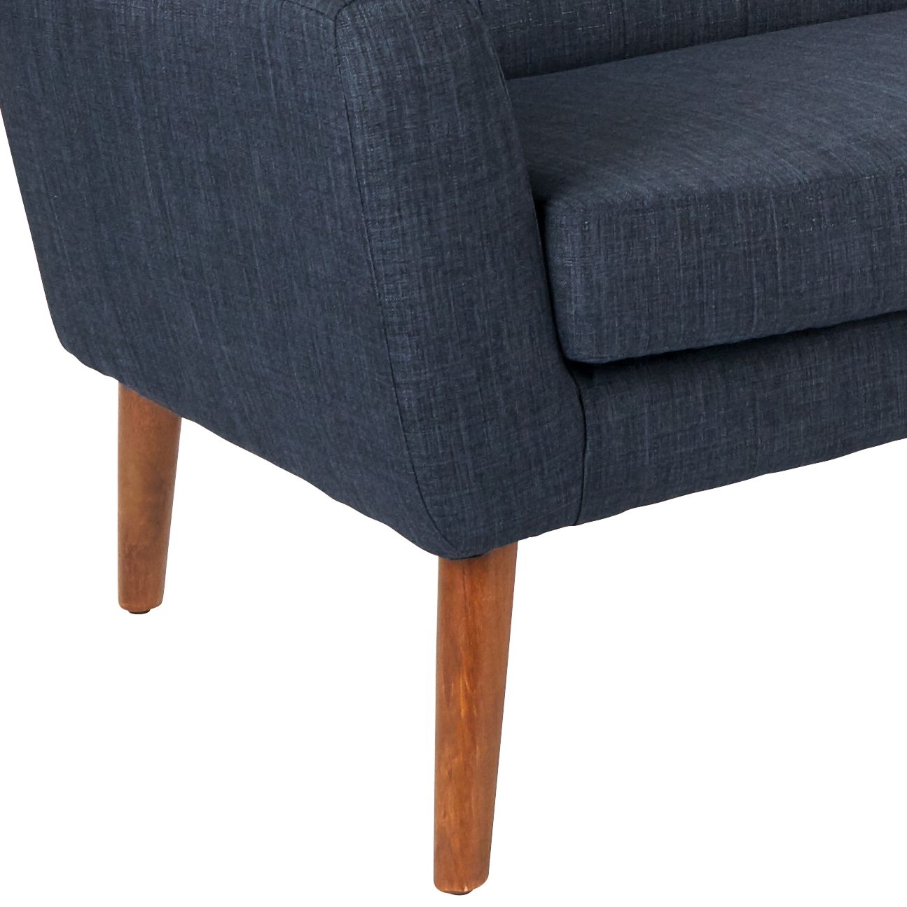 Image 5 Mill Lane Navy Button-Tufted Loveseat more views