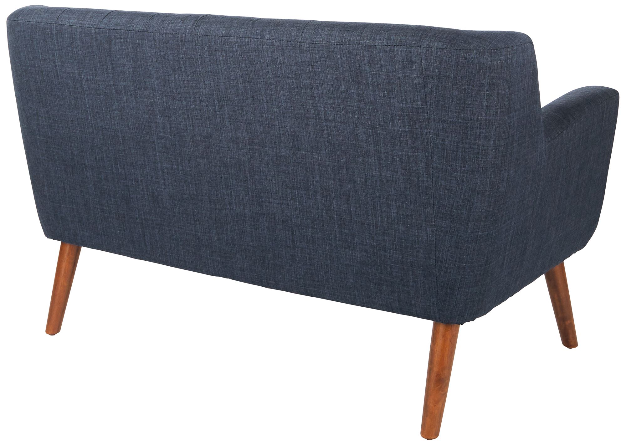 Image 7 Mill Lane Navy Button-Tufted Loveseat more views