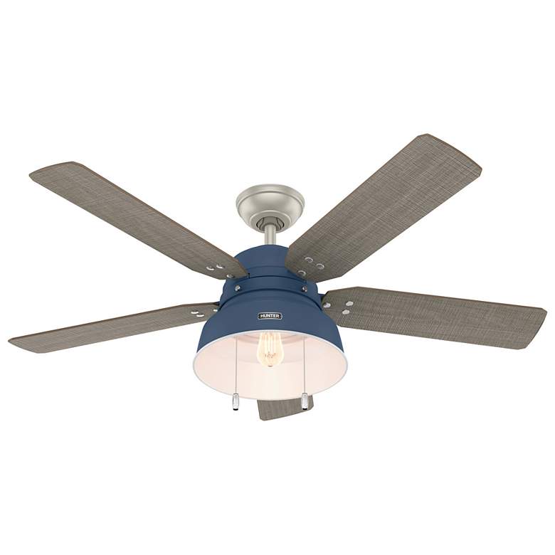 Image 2 Mill Valley 52 in Indoor/Outdoor Indigo Blue LED Ceiling Fan