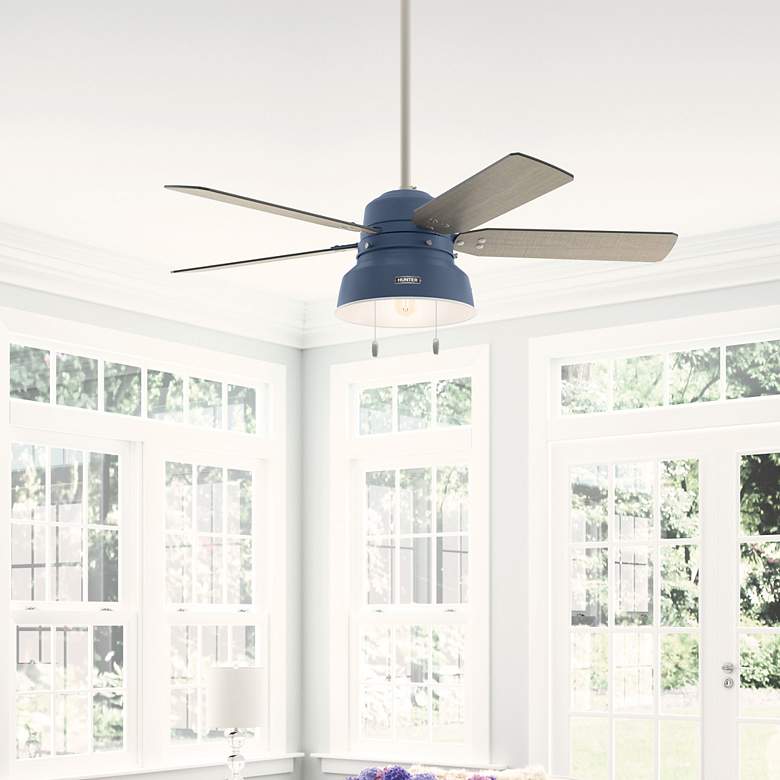 Image 3 Mill Valley 52 in Indoor/Outdoor Indigo Blue LED Ceiling Fan more views