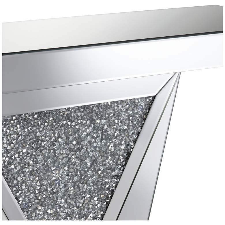 Image 4 Milla 47 1/2" Wide Geometric-Cut Mirrored Console Table more views