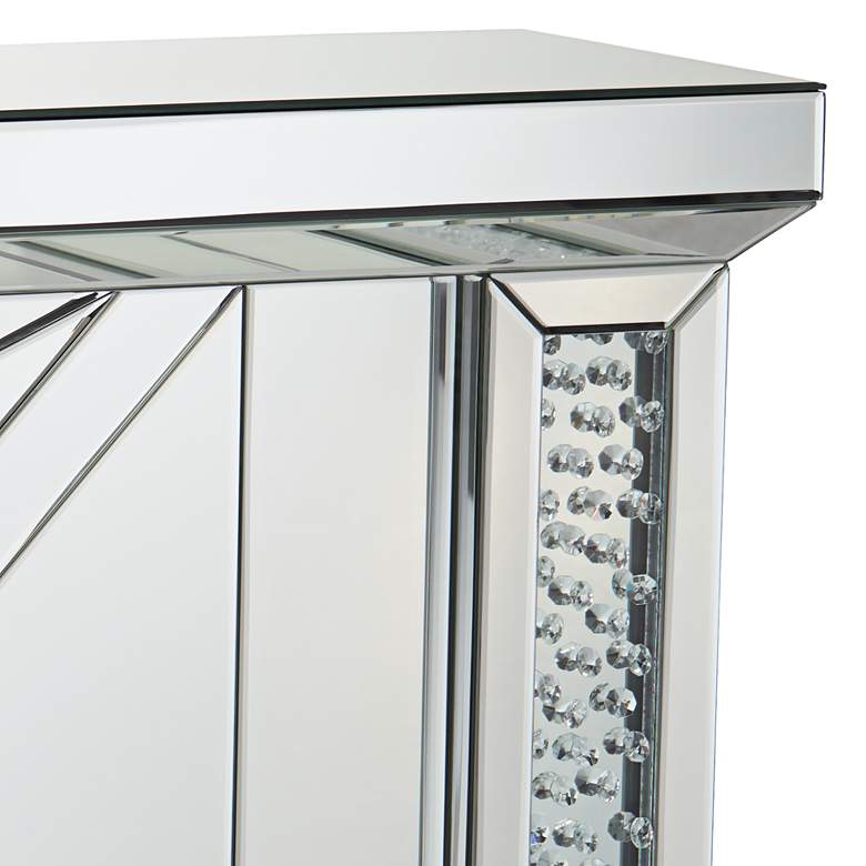 Image 3 Milla 47 1/4" Wide Mirrored Electric Fireplace more views