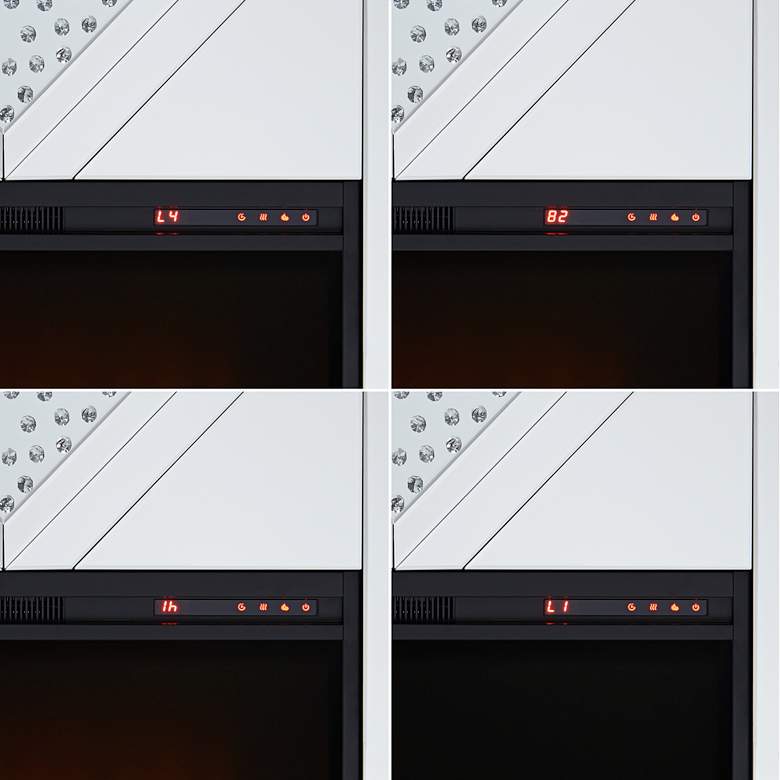 Image 4 Milla 47 1/4" Wide Mirrored Electric Fireplace more views