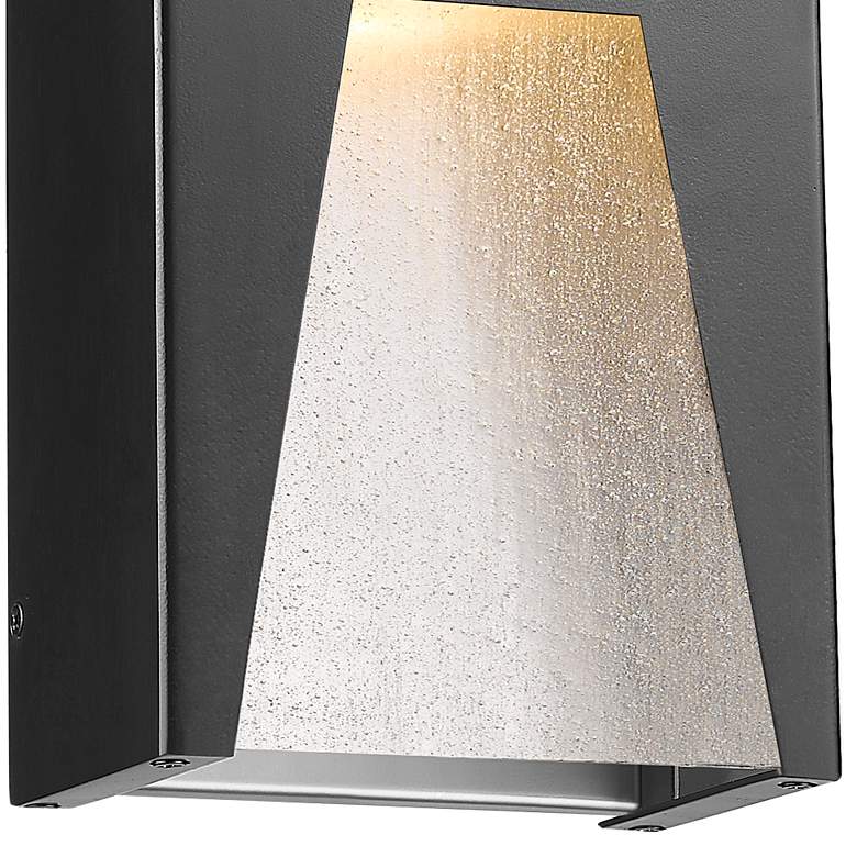 Image 3 Millenial 10" High Black Silver LED Outdoor Wall Light more views