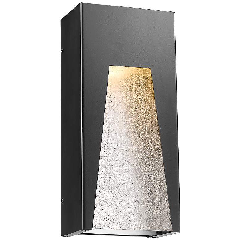 Image 1 Millenial 13 1/4" High Black Silver LED Outdoor Wall Light