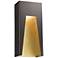 Millenial 13 1/4" High Bronze Gold LED Outdoor Wall Light