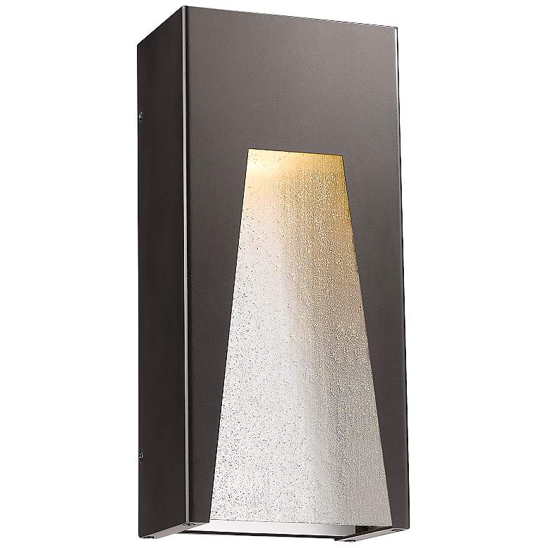 Image 1 Millenial 13 1/4"H Bronze and Silver LED Outdoor Wall Light