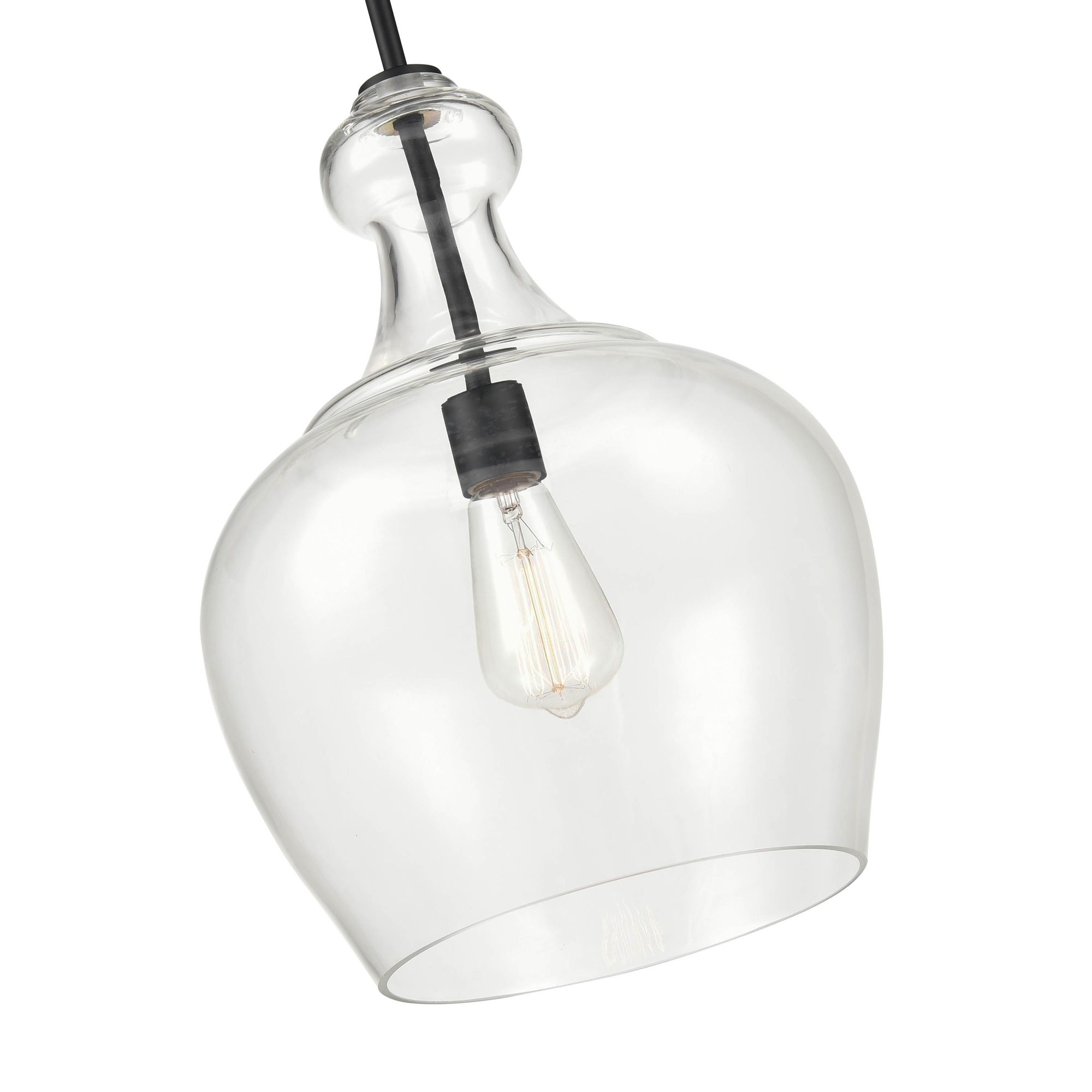 Image 2 Millennium 1-Light 12" Rubbed Bronze Pendant with Glass Shade more views