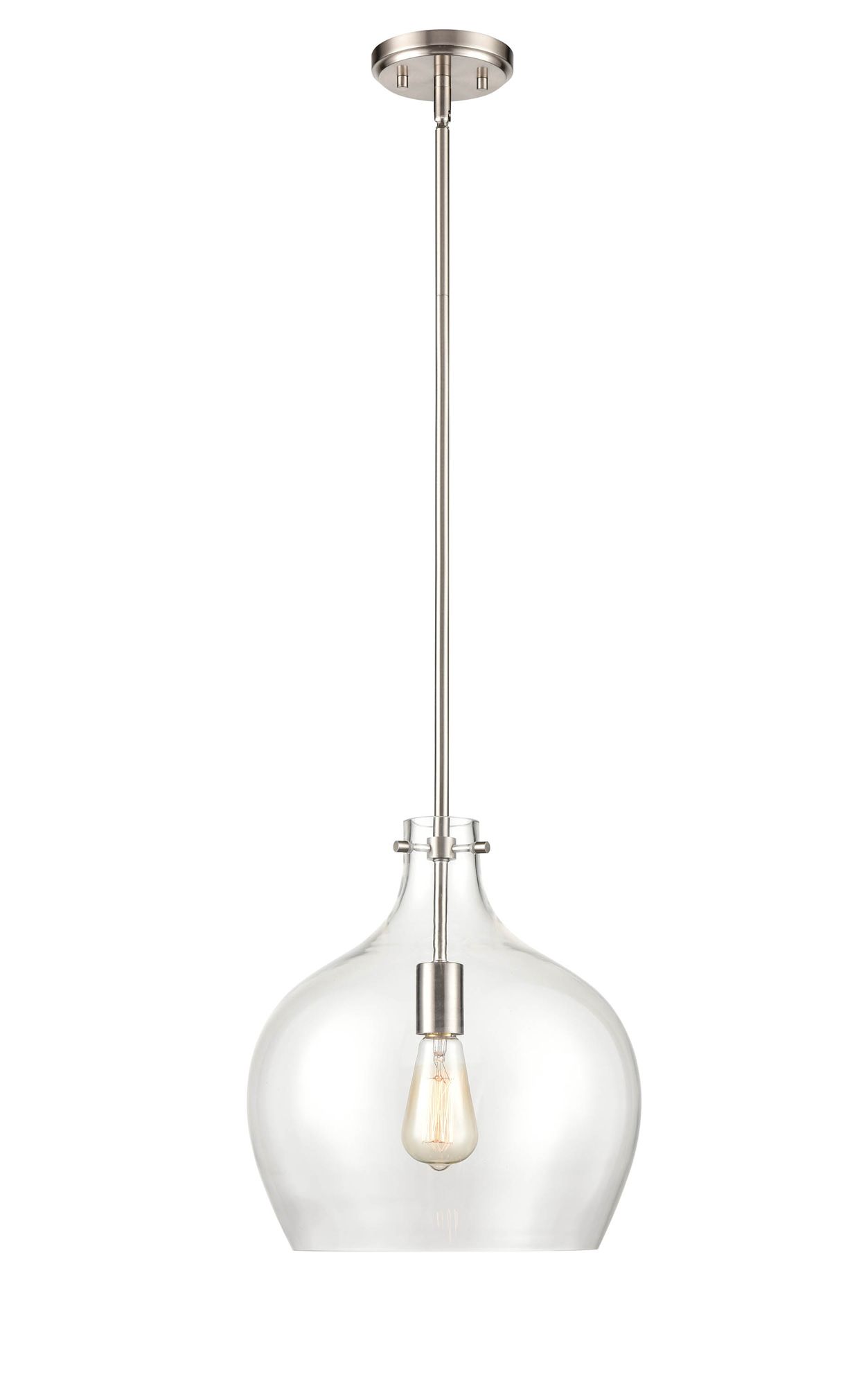 Image 2 Millennium 1-Light 13" Modern Gold Pendant with Glass Shade more views