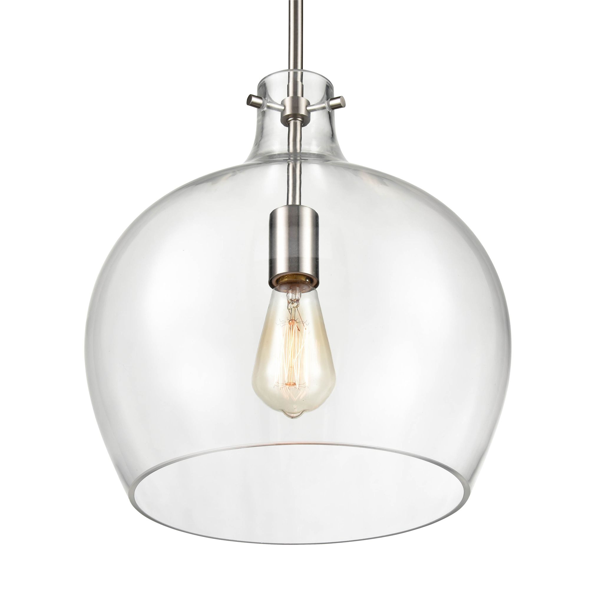 Image 4 Millennium 1-Light 13" Modern Gold Pendant with Glass Shade more views