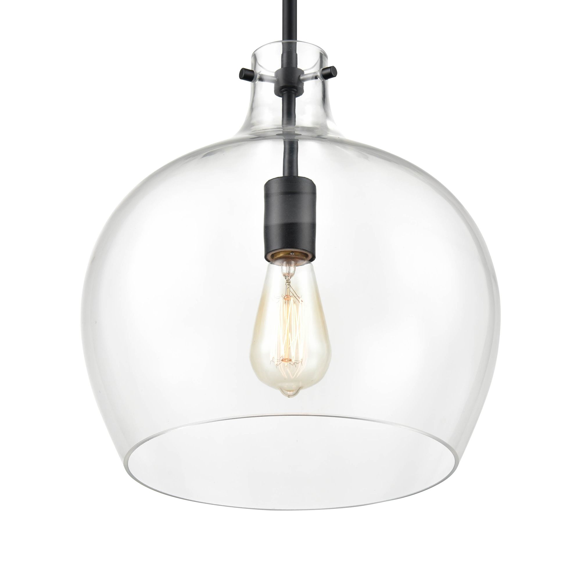 Image 4 Millennium 1-Light 13" Modern Gold Pendant with Glass Shade more views