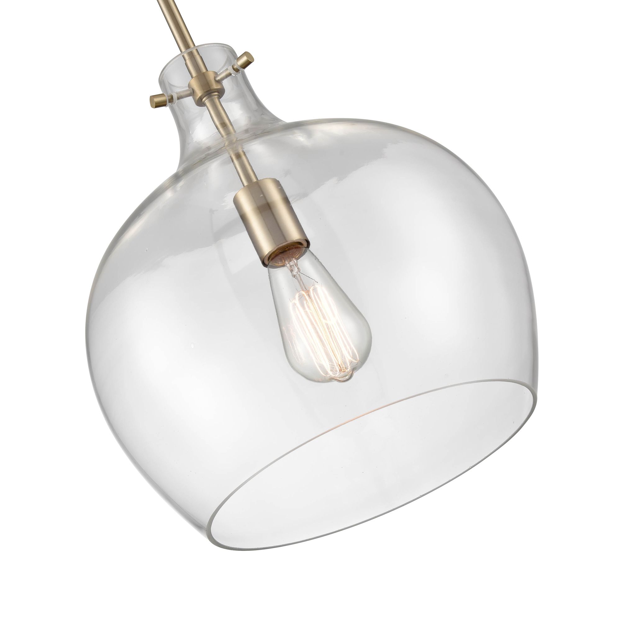 Image 2 Millennium 1-Light 13" Modern Gold Pendant with Glass Shade more views