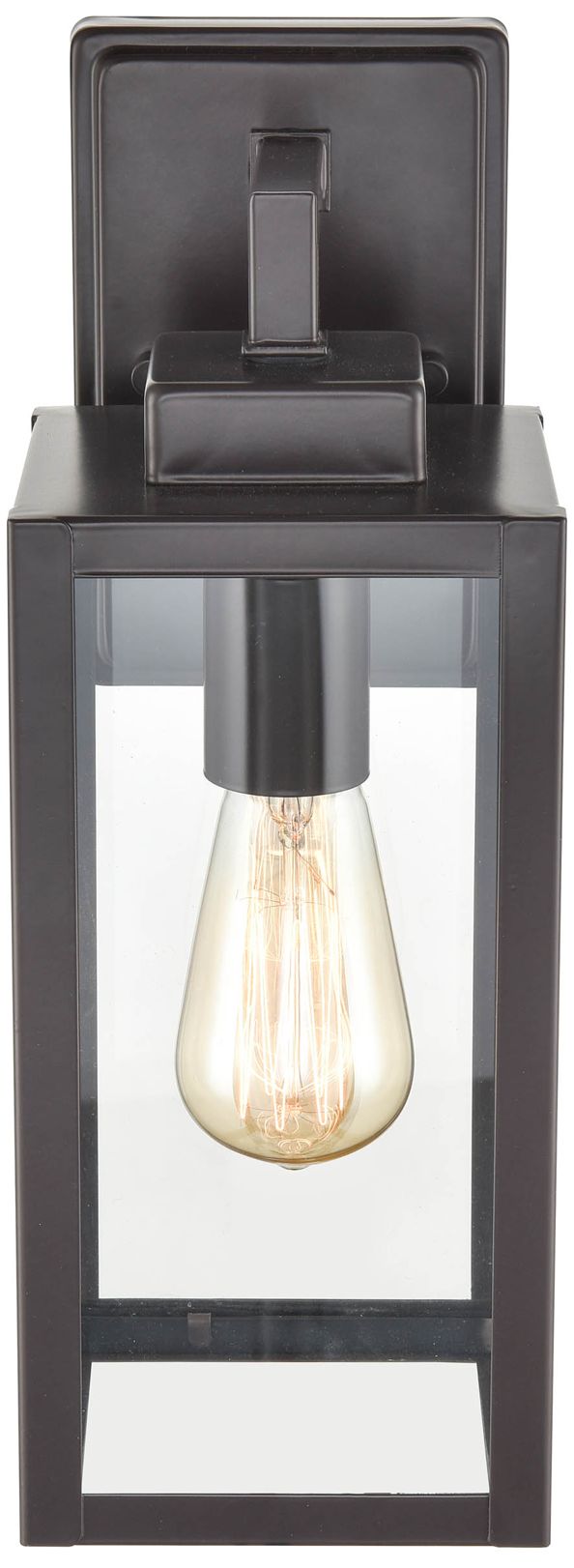 Millennium 1-Light 13" Powder Coated Bronze Outdoor Wall Sconce with Shade