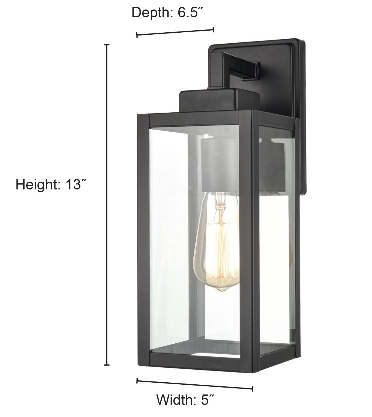 Image 4 Millennium 1-Light 13" Powder Coated Bronze Outdoor Wall Sconce with Shade more views