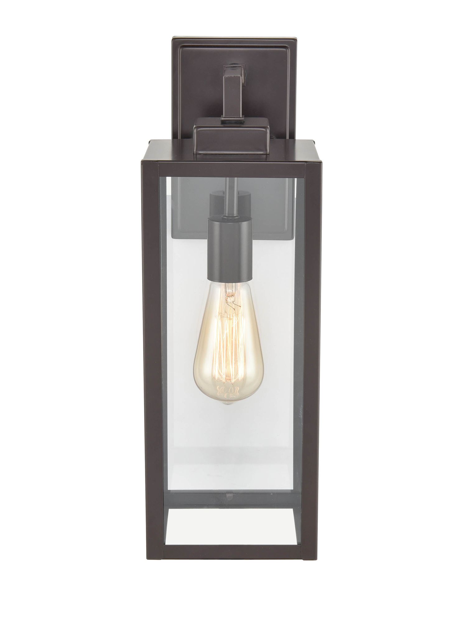 Image 2 Millennium 1-Light 17" Powder Coated Bronze Outdoor Wall Sconce with Shade more views