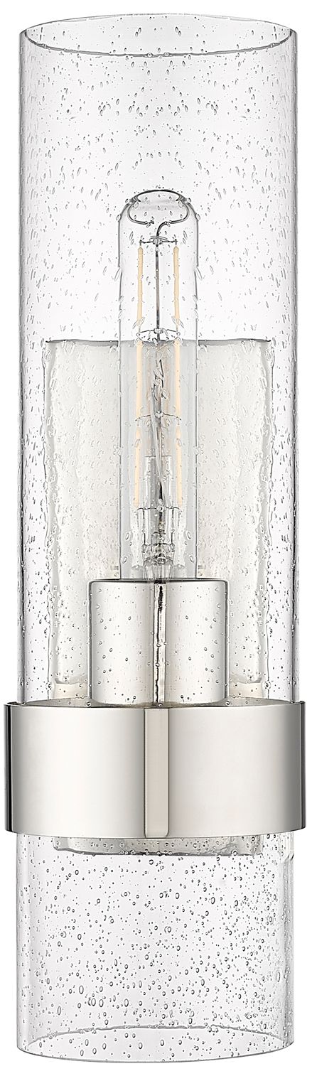 Millennium 1-Light 4.75" Polished Nickel Wall Sconce with Glass Shade