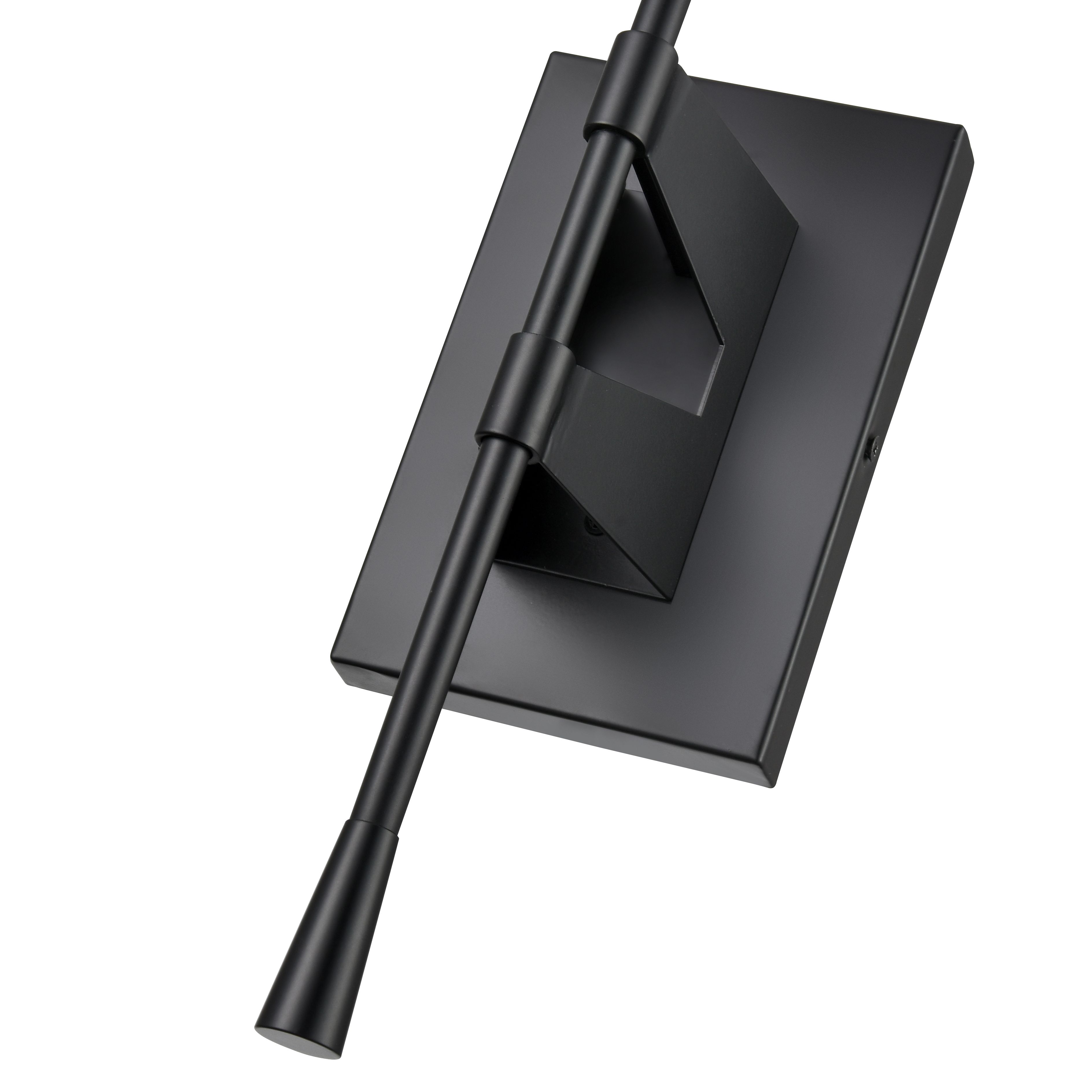 Image 4 Millennium 1-Light 5.5" Matte Black Wall Sconce with Fabric Shade more views