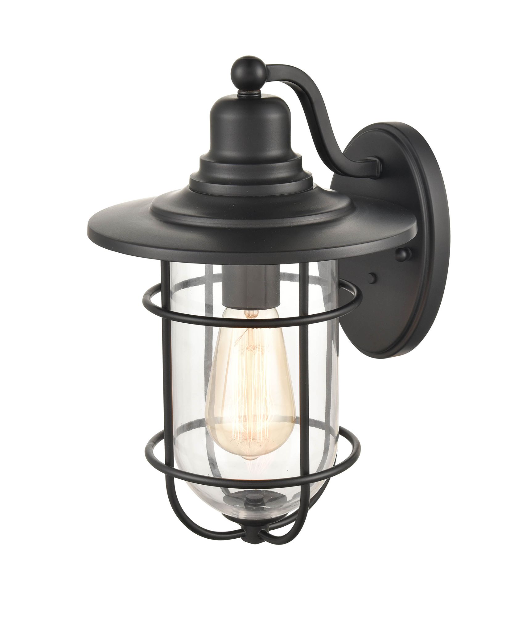 Image 3 Millennium 1-Lt 15.75" Powder Coated Black Outdoor Wall Sconce with Shade more views