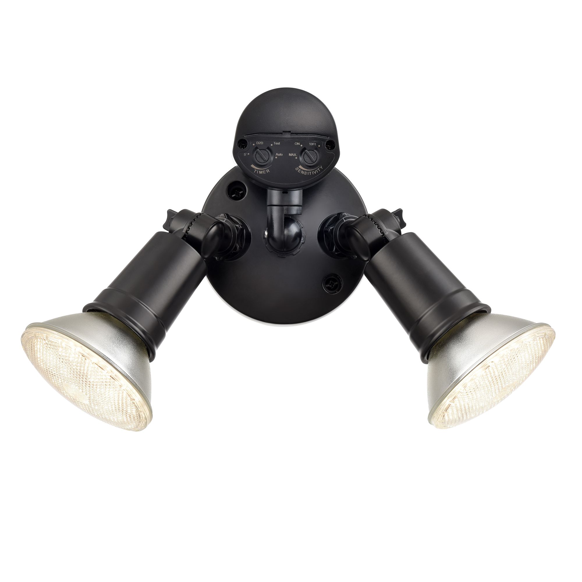 Image 2 Millennium 2-Light 11.25" Powder Coated Black Security Flood Lights more views