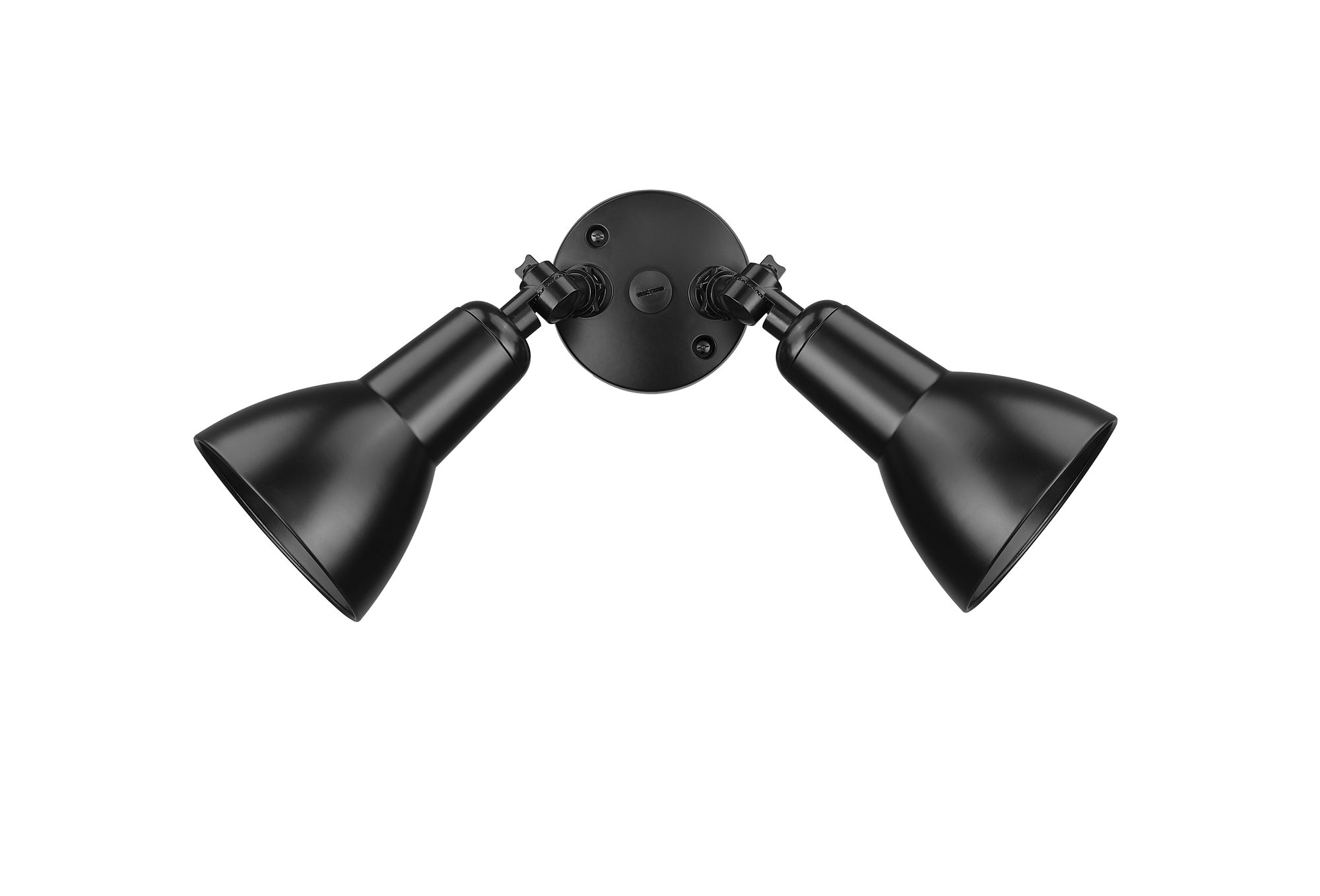 Image 3 Millennium 2-Light 5.25" Powder Coated Black Security Flood Light more views